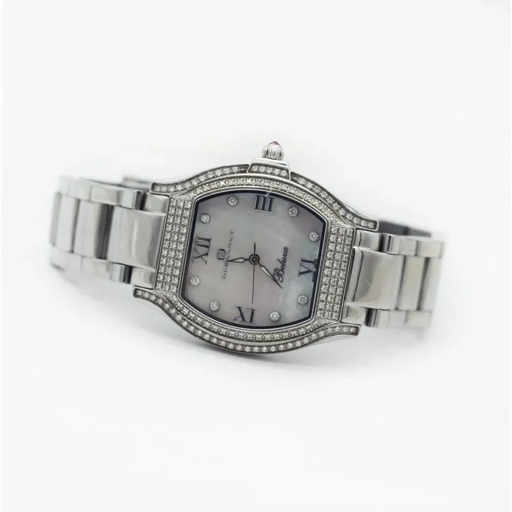 Oceanaut Beluza Women's Tonneau Diamond Crystal Watch Mother of Pearl Dial